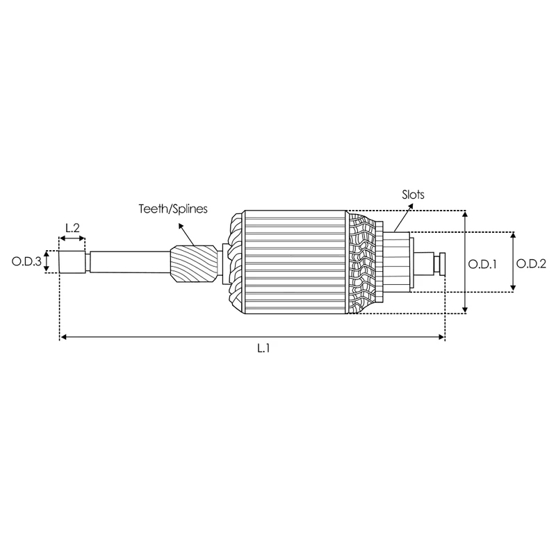 Armatura motorino di avviamento IM3175 per HITACHI 12V 8T 211471300 23310EN200