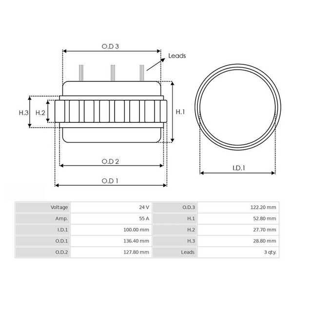 Statore del generatore automatico per componente 101518 102589